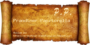 Prandtner Pasztorella névjegykártya